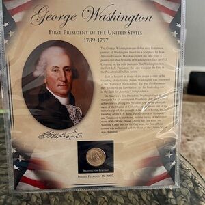 George Washington Commemorative Coin Display